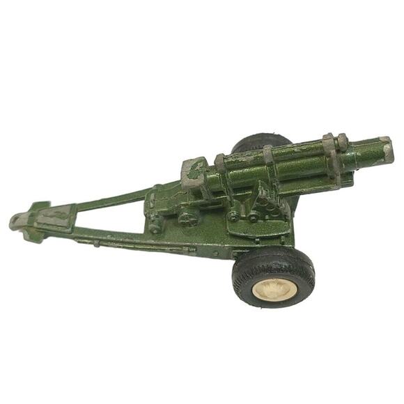 Vintage Tootsietoy Army Howitzer Canon Gun Trailor Made In USA Original #1 1960 - Picture 3 of 7